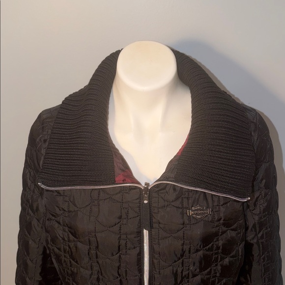 Harley Davidson Ladies Reversible Puffer Jacket. Large. - Picture 3 of 15
